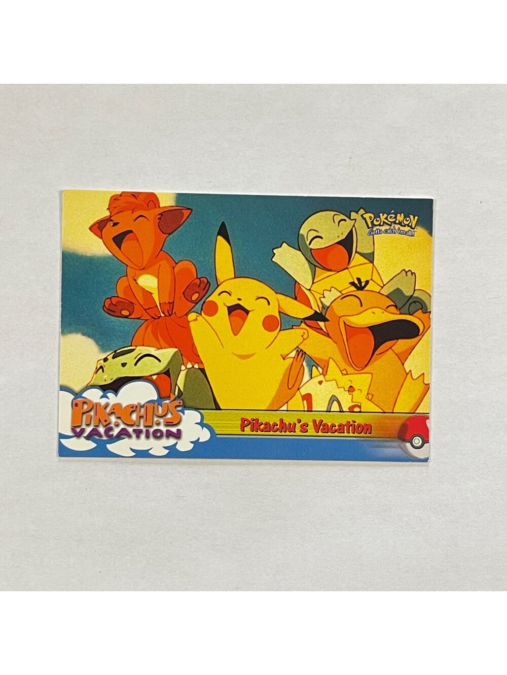 Pokemon Pikachus Vacation 42 Topps Movie Animation Edition 1998 Card